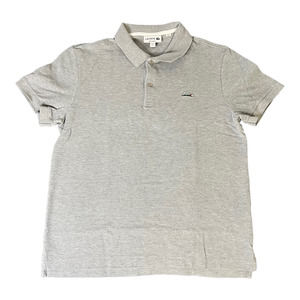 Lacoste Regular Fit Men’s Short Sleeve Polo Gray Size Large (L) Cotton